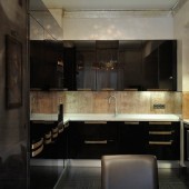 Черные кухни фото - дизайн интерьера