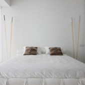 Спальня в белых тонах