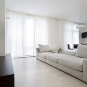 Черно-белый интерьер, 65 кв.м.