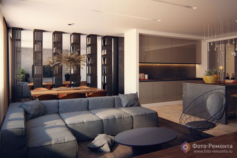 Интерьер квартиры в ЖК `Гранд Парк`, 150 кв.м.