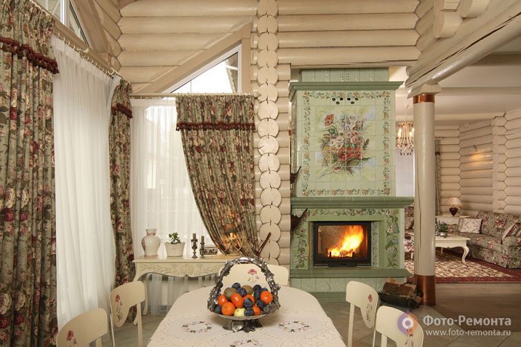  Оформление столовой комнаты в стиле кантри