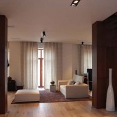 Гостиная, вид из коридора