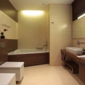 Ванная в светлых тонах