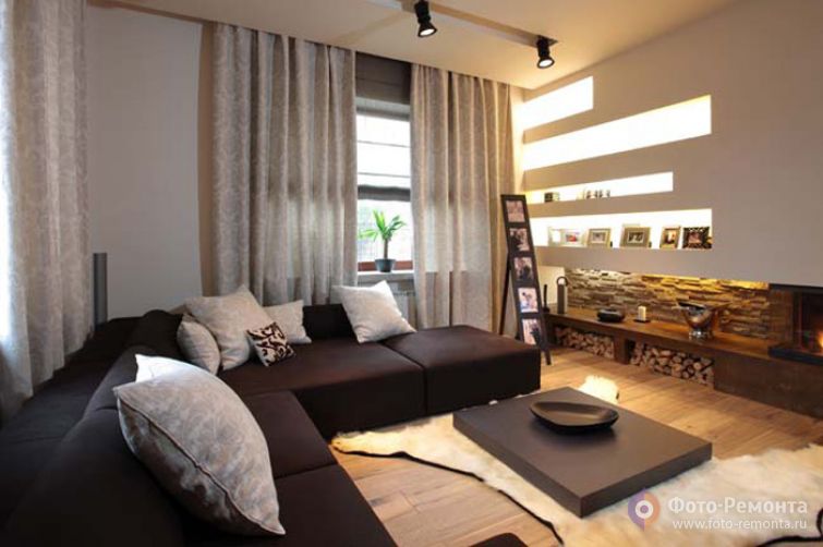 Интерьер коттеджа, 400 кв.м.