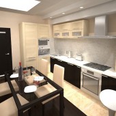 Бежевые кухни фото - дизайн интерьера