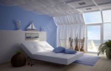 Морской стиль в интерьере спальни