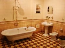 Пример интерьера ванной в английском стиле