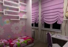Каскадные шторы для детской