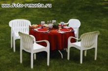Пластиковая мебель для дачи