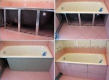 Установка экрана из плитки своими руками