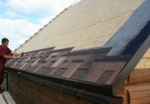 Монтаж битумной черепицы