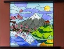Витраж в японском стиле