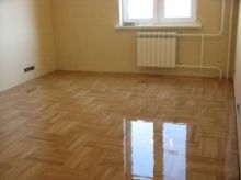 Старый паркет после ремонта