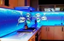 Реалистичный рисунок подводного мира на скинали