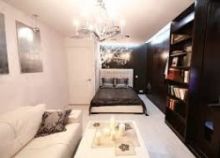 Спальня и гостиная в одной комнате