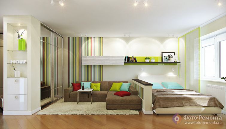 Комфортабельная спальня-гостиная – мечта, воплощенная в реальность