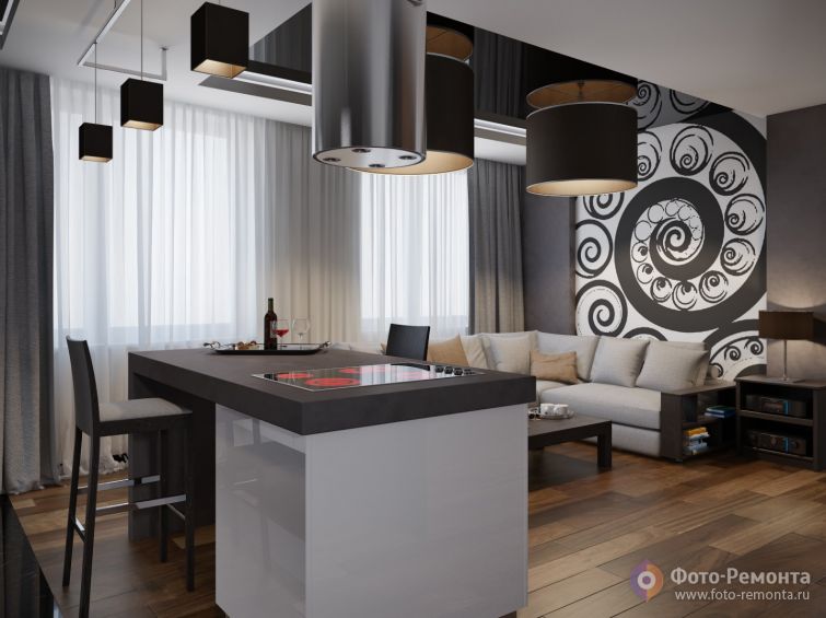 Арочный проем – классический способ разграничения площади