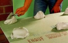 Крепление гипсокартона к потолку на мастику