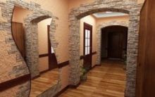 Отделка арок в квартире декоративным камнем